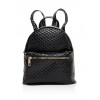 Quilted Faux Leather Backpack - バックパック - $14.99  ~ ¥1,687