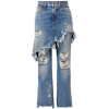 R13 Double Classic distressed Jeans - Calças capri - 