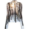 R13 forest print turtleneck top - Camicie (lunghe) - 