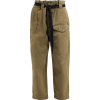 RAEY  Front-pocket cotton-twill army tro - Spodnie Capri - 