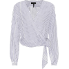 RAG & BONE Prescot cotton and linen blou - Hemden - lang - 