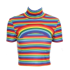 RAINBOW CROP TOP - T-shirts - 