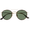 RAY-BAN Round-frame gold-tone and tortoi - Óculos de sol - 