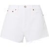 RE/DONE Hollywood White Shorts - 短裤 - 