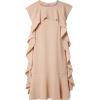 REDVALENTINO Ruffled crepe mini dress - Платья - 