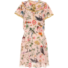 REDVALENTINO Floral-printed silk minidre - ワンピース・ドレス - 