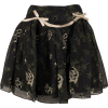 RED VALENTINO black floral print skirt - Saias - 