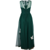 RED VALENTINO green tulle maxi dress - Dresses - 