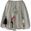 RED VALENTINO grey circus skirt - 裙子 - 