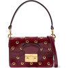 RED(V) Eyelet-embellished glossed-leathe - Hand bag - 