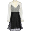 RED Valentino short black/white dress - Dresses - 