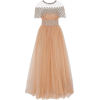 REEM ACRACape-effect embellished gathere - sukienki - 