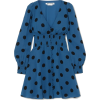 REFORMATION Alani shirred polka-dot geor - Dresses - 
