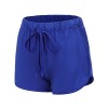 REGNA X NO BOTHER women's stretchy jersey running exercise comfy lounge shorts,17401_blue,Large - ショートパンツ - $20.99  ~ ¥2,362