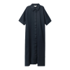 RELAXED LINEN SHIRT DRESS - Dresses - $125.00  ~ £95.00