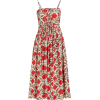 RHODE Katrina Floral Print Cotton dress - sukienki - 