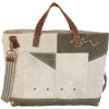 RIVETED PATCHWORK CARRY TOTE - Hand bag - 