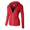 RK RUBY KARAT Premium Womens Lightweight Full Zip Up Hoodie Jacket With Pockets - Camisa - curtas - $53.49  ~ 45.94€