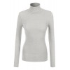 RK RUBY KARAT Womens Basic Ribbed Long Sleeve Turtleneck Top - Shirts - $23.49 