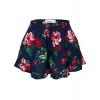 RK RUBY KARAT Womens Lightweight Crinkled Ruffled Flowy Summer Shorts - 短裤 - $14.99  ~ ¥100.44