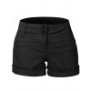 RK RUBY KARAT Womens Medium Rise Fitted Shorts With Pockets - Shorts - $35.49  ~ £26.97
