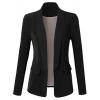 RK RUBY KARAT Womens One Button Tailored Boyfriend Blazer Jacket with Pockets - Koszule - krótkie - $50.99  ~ 43.79€