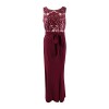 R&M Richards Womens Lace Sequined Evening Dress - ワンピース・ドレス - $44.49  ~ ¥5,007