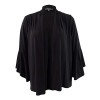 R&M Richards Women's Plus Size Bell-Sleeve Cascade Shrug (2X, Black) - Košulje - kratke - $29.99  ~ 25.76€