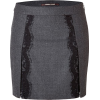 ROBERTO CAVALLI Stretch Wool Mini-Skirt - スカート - 