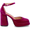 ROBERTO FESTO dark pink bordeau velvet - Klasyczne buty - 