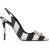 ROGER VIVIER Crystal-embellished striped - Zapatos clásicos - 