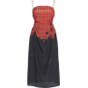 ROKH red & black plaid jersey slip dress - Obleke - 