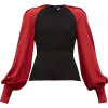 ROKSANDA Alana silk-sleeve crepe blouse - Koszule - długie - £575.00  ~ 649.81€