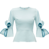 ROKSANDA  Kemi bow-sleeve crepe blouse - Long sleeves shirts - 