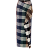 ROLAND MOURET Lowit draped checked cotto - Suknje - 