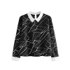 ROMWE Women's Plus Contrast Peter Pan Collar Geo Print Top - 半袖シャツ・ブラウス - $18.99  ~ ¥2,137