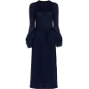 ROSIE ASSOULIN fringe cuff knitted dress - sukienki - 