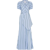 ROSIE ASSOULIN pouf-sleeve striped maxi - Dresses - 