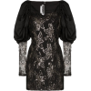 ROTATE puff-sleeve sequinned mini dress - ワンピース・ドレス - 