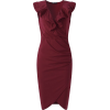 RUFFLED SIDE CINCHED BODYCON DRESS (6 CO - 连衣裙 - $44.97  ~ ¥301.31