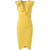 RUFFLED SIDE CINCHED BODYCON DRESS (6 CO - ワンピース・ドレス - $44.97  ~ ¥5,061