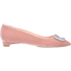 RUPERT SANDERSON Bedfa velvet ballet fla - Klasični čevlji - 