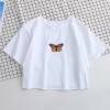 Rainbow Embroidered Short Sleeve T-Shirt - Shirts - kurz - $25.99  ~ 22.32€