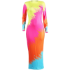 Rainbow Print Knit Dress - Obleke - 