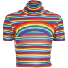 Rainbow Sexy Skinny T-Shirt - T-shirts - $15.90 