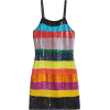 Rainbow Striped Sequin Dress - Kleider - 