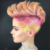 Rainbow undercut hair girl - モデル - 