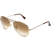 Ray-Ban RB3025 Aviator Large Metal Non-Polarized Sunglasses,Gold Frame/Brown Fade Gradient Lens,58 mm - Sunglasses - $141.71 