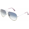Ray-Ban RB3025 Aviator Sunglasses,Moss Pink Frame/Blue Gradient Lens,55 mm - サングラス - $183.48  ~ ¥20,650