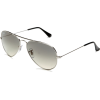 Ray-Ban RB3025 Aviator Sunglasses,Shiny Silver Frame/Gradient Lens,55 mm - Темные очки - $98.91  ~ 84.95€